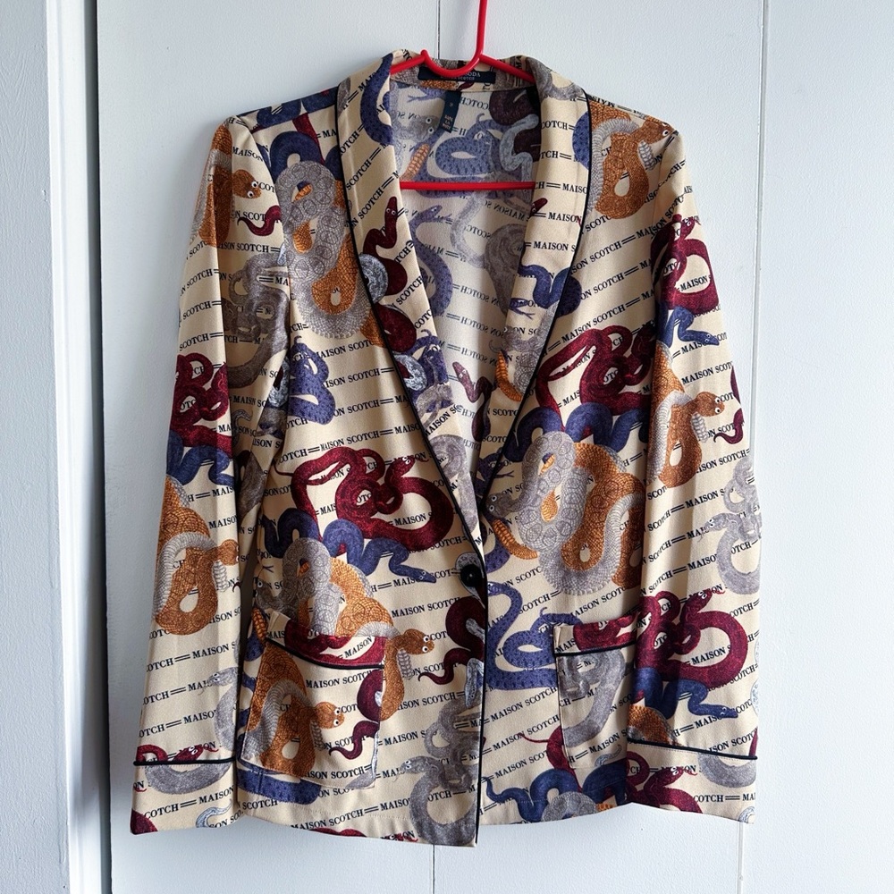 Scotch & Soda Women's Snake Patterned Blazer 🐍
